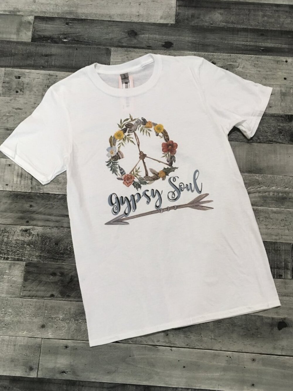Gypsy Soul Peace Wreath Tee